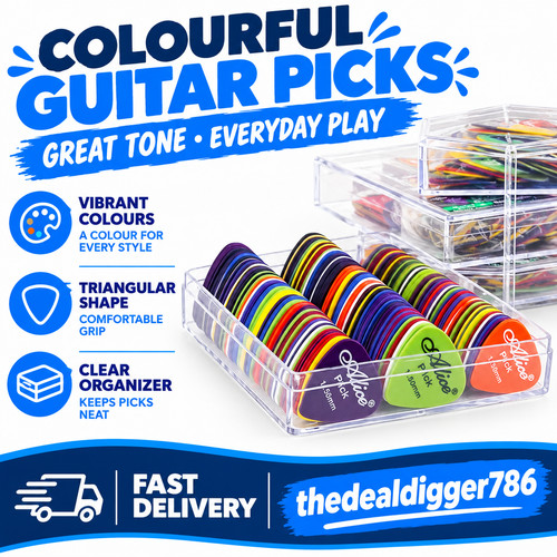 50pc guitar picks assorted - 50pc,
