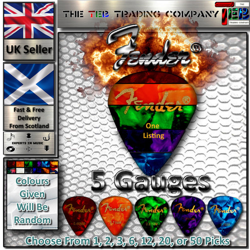 Fender guitar picks plectrums - fender, picks/plectrums
