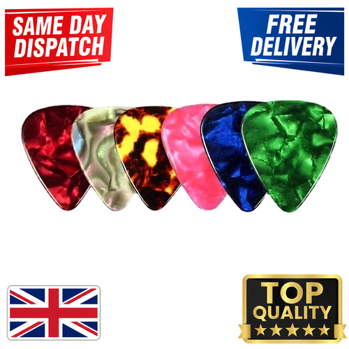 10x celluloid colourful guitar - celluloid,