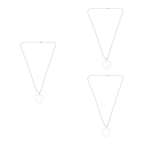 Plastic guitar pick pendant - plastic,