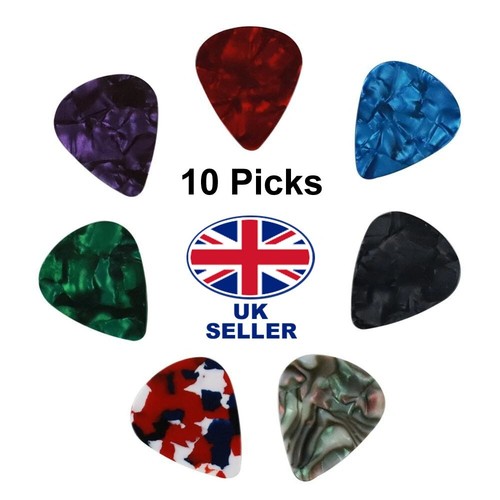10x celluloid colourful guitar - colourful,