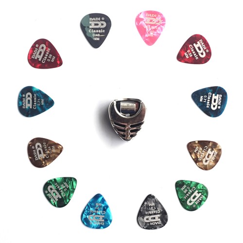 Pearloid guitar picks with - pearloid,