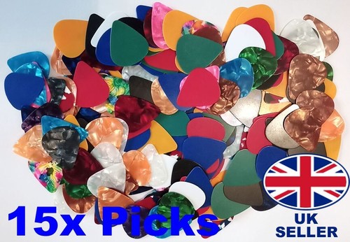 15x mixed colourful guitar - 15x,