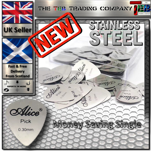 Stainless steel guitar - picks,
