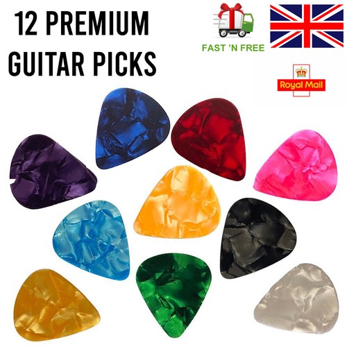 Guitar picks plectrums - 12,