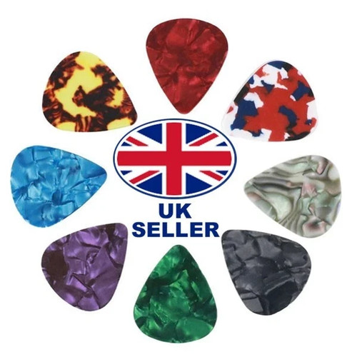 10x celluloid colourful guitar - colourful,