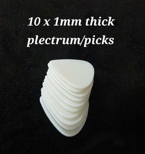 10x guitar picks 0mm - guitar, 1.0mm